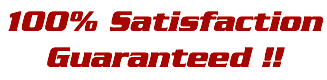 100% Satisfaction Guaranteed !!